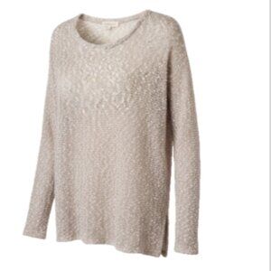 Aeropostale Woman’s Sweater Size XS Nubby Knit Gray/Silver threads Stretch